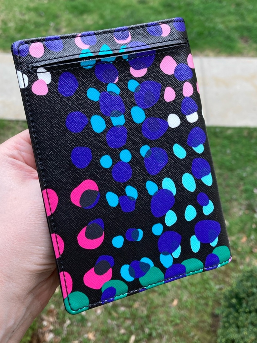 kate spade Black Multi Dot Passport Wallet - Picture 6 of 8